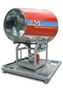 Emissionsschutz mit Staubbindemaschine IAG ESM1000 