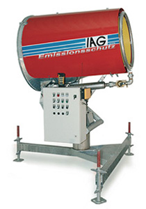 Emissionsschutz mit Staubbindemaschine IAG ESM150 Niederdruck 